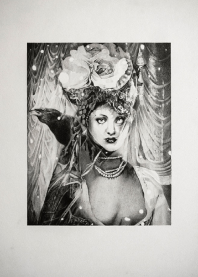 DIVA, 2017, pencil on board, 30x21cm DIVA, 2017, pencil on board, 30x21cm